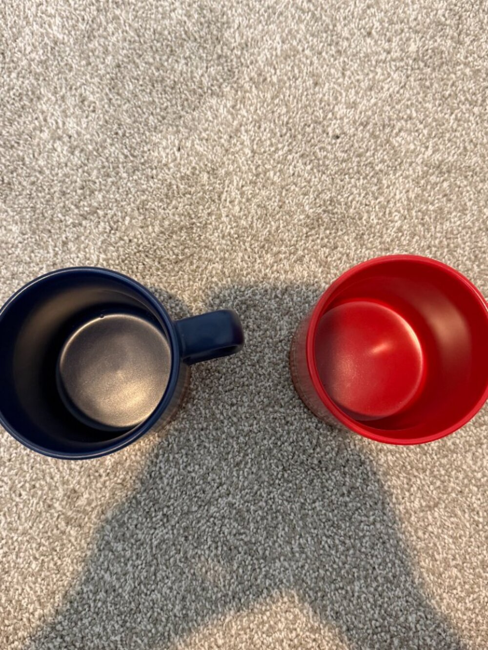 Pendleton Coffee Mug Set Southwestern Stripe Blue Red Ceramic Western Cabin - Picture 4 of 5